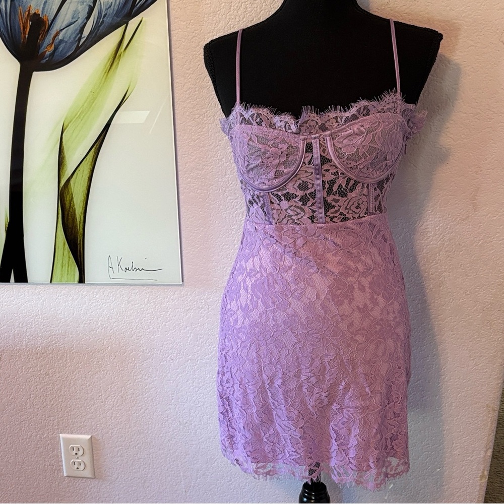Forever 21 Purple Lace Dress